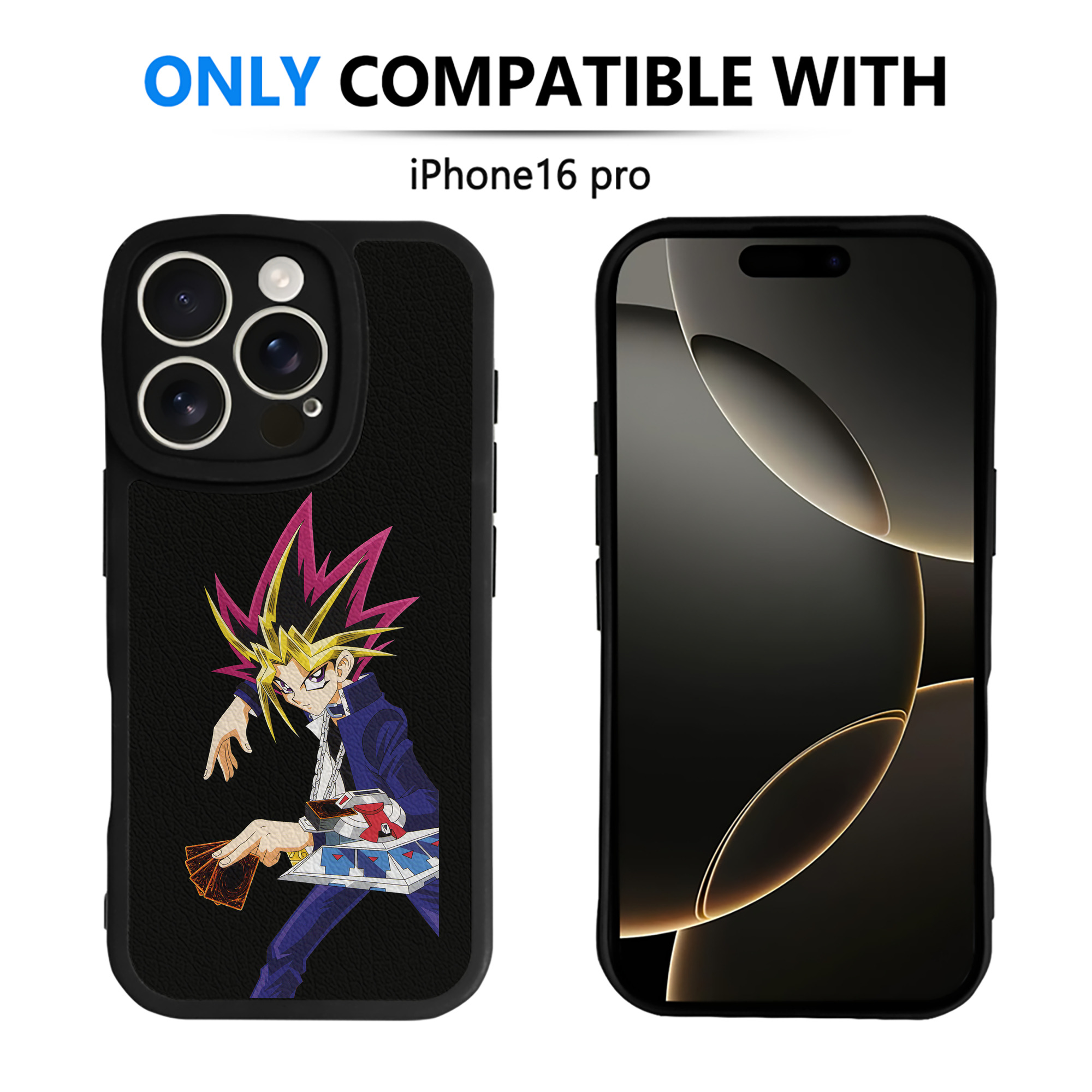 遊☆戯☆王 Yu-Gi-Oh! 【iPhone 16シリーズ対応】シリコンスマホケース（レザー調） 材質：シリコン